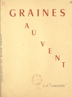 cover image of Graines au vent